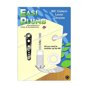 Easi Plumb Pre-Packed Fittings Chrome Plated Cistern Lever Set