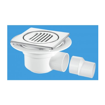 Mcalpine Floor Gully 50mm Seal 2" S/Outlet comes with S/S Grid Sheet Flooring