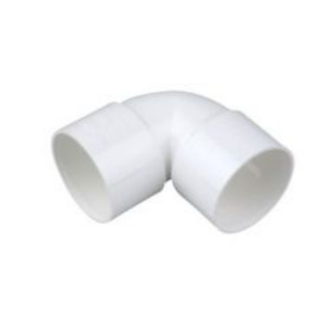 2" White Waste 90 Degree Elbow