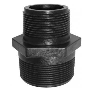 1" x 1/2" Black Gb Nipple