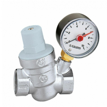 Caleffi 1/2" Pressure Reducing Valve comes with Gauge