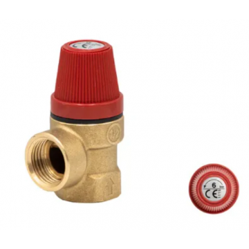 Caleffi 1/2" No.1 Safety Valve 6 Bar