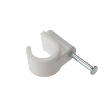 28mm PVC Masonry Nail Pipe Clip 50/box