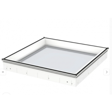 Velux Fixed Flat Roof Window Base, 100 x 100, Double Glazed (Cfu 100100 0020q)