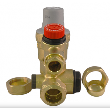 Caleffi Inlet Group Assembly 3 Bar 22mm