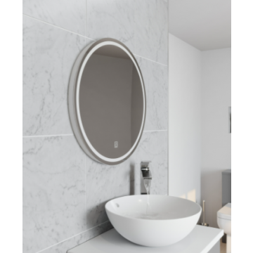 K-Vit Vista 600mm Round LED Mirror Mir001