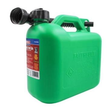 Fai/Full Plastic Fuel Can 5l Green