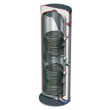 Dejong 300l Stainless Steel Dual Coil Cylinder