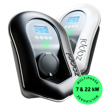 Zappi 7kW Tethered White/Grey Car Charger