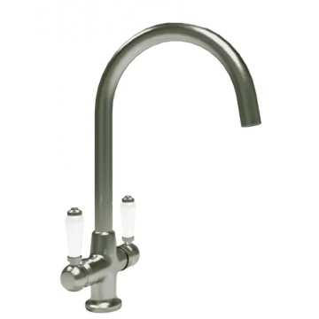 St James Eden Sink Mixer Brushed Chrome Dual Ceramic Lever