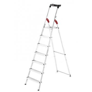 Hailo L60 Standardline 7 Tread Aluminium Safety Household Ladder
