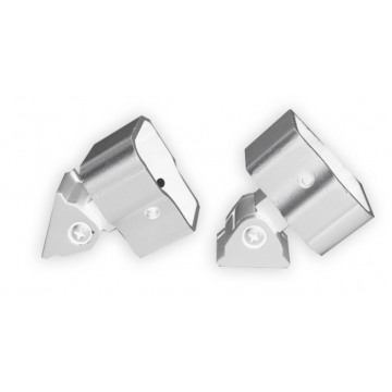 White Aluminium Railing Adjustable Brackets