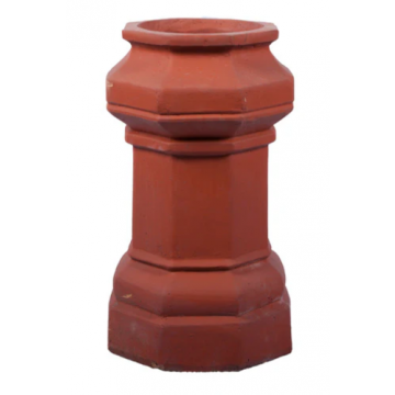600mm Octagon Fireclay Chimney Pot C6