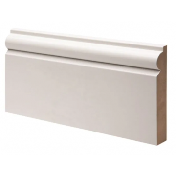 119 x 18 x 2440mm Torus Skirting FSC White Finish