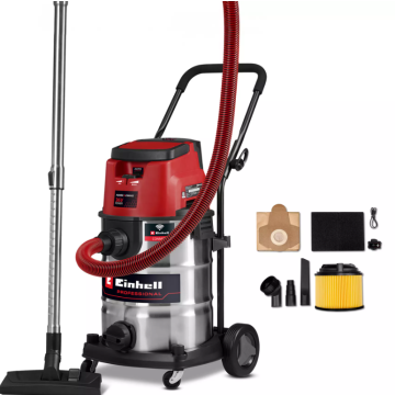 Einhell Pxc 36v Wet & Dry Vac Prof.30lt Stainless Steel Te-Vc 36/30 S Auto (Body Only)
