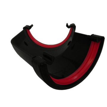 Freeflow Round 135' Gutter Angle - Black