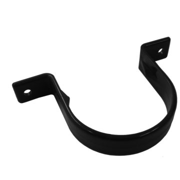 Freeflow Round Pipe Clip (Flush) - Black