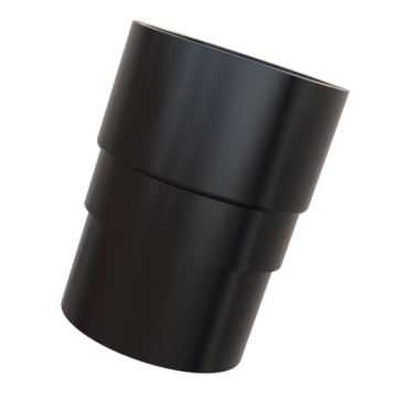 Freeflow Round Pipe Socket - Black