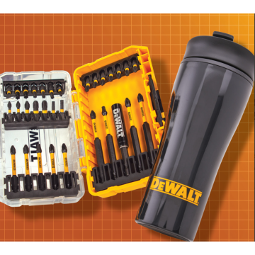 Dewalt 32 Piece Flextorq Bit Set & Travel Mug