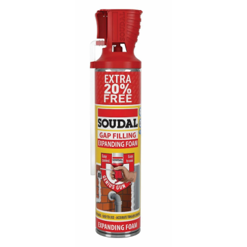 Gap Filler Expanding Foam Genius Gun 20% Free 100ml +500ml