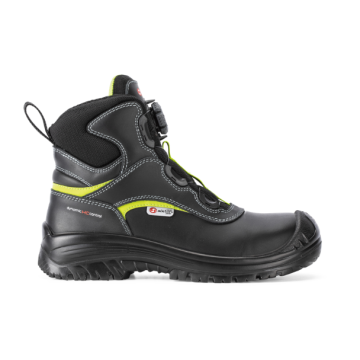 ROLING BOA BLACK/YELLOW LEATHER 8" BOOT S3 SIZE 11/46