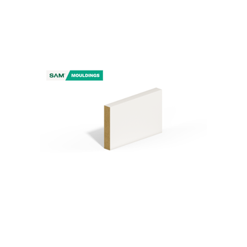 Sam01 Square Edge Architrave 18 x 94mm x 2.2m Primed MR MDF