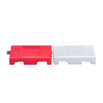 Fence Panel Slot Blok Barrier (Red & White) - Pair