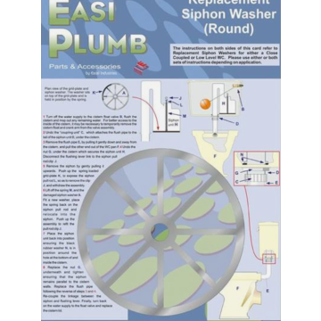 Easi Plumb Syphon Washer 5" Round Ep5rsw1