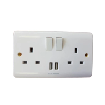2 Gang Switched Socket Usb 3.1a Type A (1)