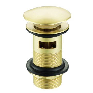 Slotted Basin Waste Brushed Brass