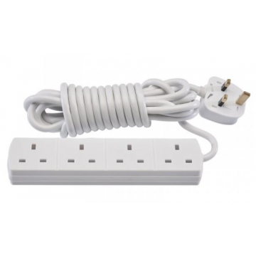 4 Way 2 M Extension Socket Lead