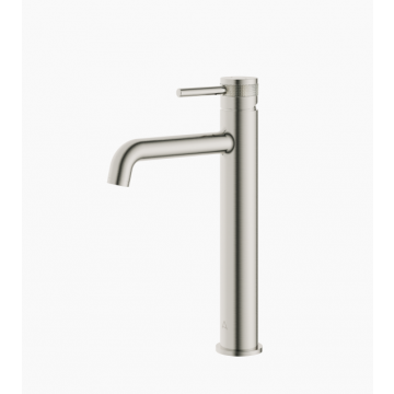 Kyloe Brushed Nickel Tall Basin Mixer & Waste