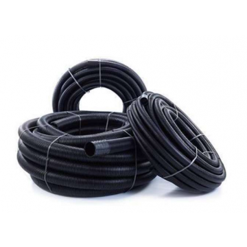 Twinwall Duct Coil Black 94/110mm Cw Coupler 50m