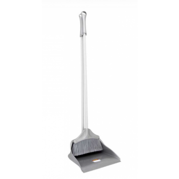 Dosco Silver Designer Long Handled Dustpan Set