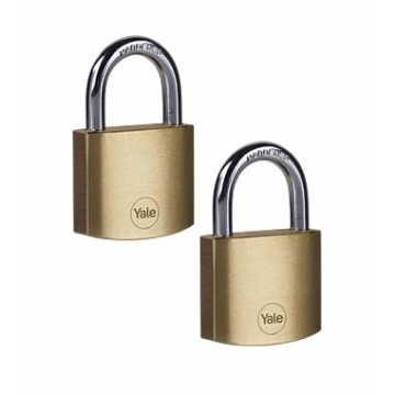 Brass Padlock 40mm (Pack Of 2) Standard Visi-Packed