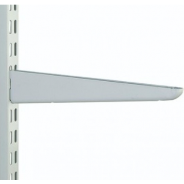 White Shelving 8.5"/220mm Twin Slotted Bracket