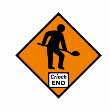 Cone Mount Men At Work Class 2 600 x 600 Sign comes with Straps