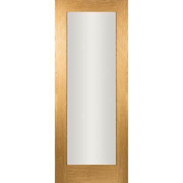 Seadec Cheshire Oak Shaker Door 6'8 x 2'10 Frosted Frosted Glass