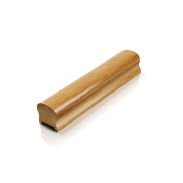 Hr01a2.4 White Oak 2.4m Handrail With Slips 2.4m x 69mm x 57mm