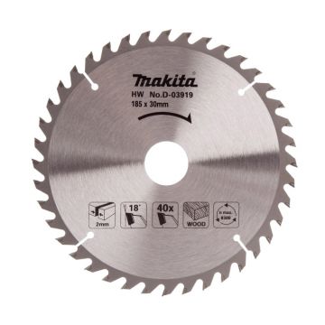 Makita 185 x 40tx16mm Tct Saw Blade