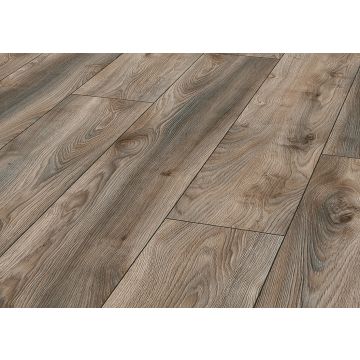 Mammut Plus 4V Range Macro Oak Grey Long Plank Laminate Flooring AC5 - 10mm x 244mm x 1845mm - Pack covers 1.8m2  