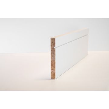 Seadec 144mm Optima Primed Shaker Skirting 144 x 18 x 4200mm -Solid Wood Core Deluxe Primed