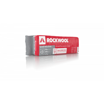 Rockwool Sound Insulation Slab - 50mm x 400mm - 5.76 Sq/M