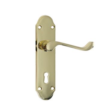 Fortessa Sensi Lockset Vista Polished Brass