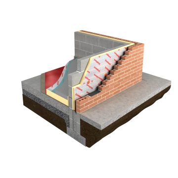 Polyiso Cavity Wall Insulation 1200 x 450 x 100mm 5/pack Kingspan Tw50