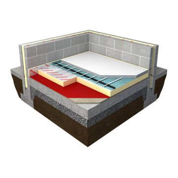 Polyiso Floor Insulation 2400 x 1200 x 120mm