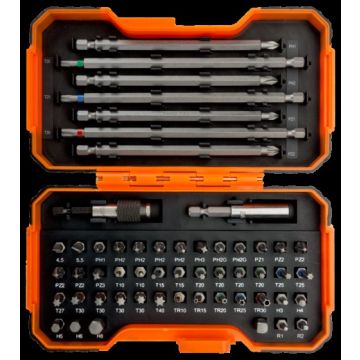 Bahco 54 Piece Colour Bit Set Retail Pack