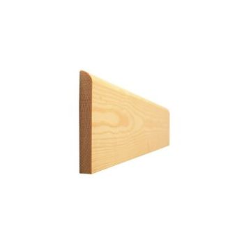 3.9m 100 x 19 White Deal Skirting S/N