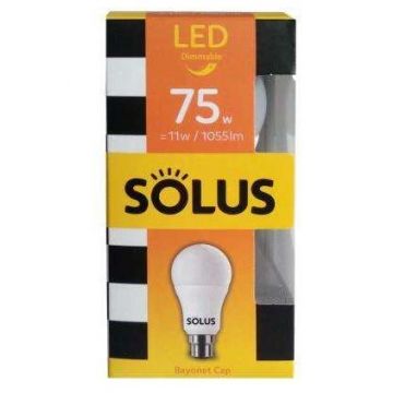 Solus 75w =11w BC A55 LED Dimm Smd 60004
