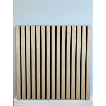 White Oak Veneer Wrapped MDF Acoustic 600 x 600mm Wall Panel Jm0015-Mbw-26wv